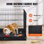 Dog Playpen, 4 Pcs 24 x 36 in Panels Foldable Metal Pet Exercise Pen, Dog Fence Indoor and Outdoor Pen with Door and 600D Oxford