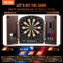 Dartboard and Cabinet Set, Ready-to-Play Bundle Dartboard Cabinet Set, Hideaway Cabinet Features Electronic Scoring, Easy Assemb