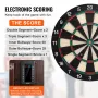 Dartboard and Cabinet Set, Ready-to-Play Bundle Dartboard Cabinet Set, Hideaway Cabinet Features Electronic Scoring, Easy Assemb