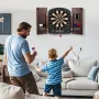 Dartboard and Cabinet Set, Ready-to-Play Bundle Dartboard Cabinet Set, Hideaway Cabinet Features Electronic Scoring, Easy Assemb