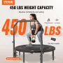 52 "Foldbar mini fitness trampolin Voksne træner rebounder med