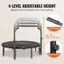 52 "Foldbar mini fitness trampolin Voksne træner rebounder med