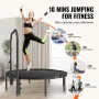 Foldable Mini Trampoline, 52 Inch Fitness Rebounder, Max Load 450lbs Exercise Trampoline, Stable & Quiet Trampoline with 4 Level