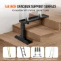 Ladder Levler, 23.4 L x 11.4-18 in H Support Surface, Steel Ladder Leveling Tool, Folding Pitch Hopper, Stair Ladder Stabilizer 