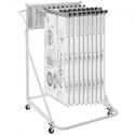 Mobil Blueprint Storage Rack Plan Holder med 12 pivotbeslag 240 lbs