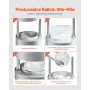 Ice Ball Press, 2.1" Ice Ball Maker, Aviation Aluminum Ice Ball Press Kit for 53mm Ice Sphere, Ice Press with Tong and Drip Tray