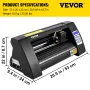 Vinylskærer, 375 mm vinylplotter, LED-skærmplotterskærer
