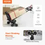 Stair Climbing Cart, 460 lbs Capacity Stair Climber Hand Truck and Dolly, Heavy-Duty Folding Trolley Cart with Dual Handle, 6 Wh
