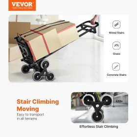 Trappe klatrekurv tung foldning hånd lastbil dolly 460 lbs 6