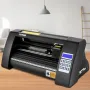 Vinyl Cutter, 375mm Vinyl Plotter, LED Screen Plotter Cutter, Semi-Automatical Built-in Optical Eye, Compatible with SignCut Sof