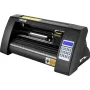 Vinyl Cutter, 375mm Vinyl Plotter, LED Screen Plotter Cutter, Semi-Automatical Built-in Optical Eye, Compatible with SignCut Sof