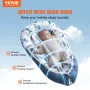Baby lounger 100% bomuld nyfødt rede sovende med nakkestøtte og