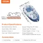 Baby Lounger, Infant Lounger Pillow, 100% Cotton Soft Newborn Baby Nest Sleeper with Headrest & 2 Double-Sided Covers, Portable 