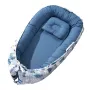 Baby lounger 100% bomuld nyfødt rede sovende med nakkestøtte og