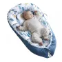 Baby Lounger, Infant Lounger Pillow, 100% Cotton Soft Newborn Baby Nest Sleeper with Headrest & 2 Double-Sided Covers, Portable 