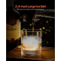 Ice Diamond Press, 2.4" Ice Ball Maker, Aviation Aluminum Diamond Ice Ball Press Kit for Ice Diamond, Ice Press with Tong and Dr