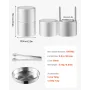 Ice Diamond Press, 2.4" Ice Ball Maker, Aviation Aluminum Diamond Ice Ball Press Kit for Ice Diamond, Ice Press with Tong and Dr