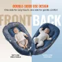 Baby spædbarns lounger 100% bomuld blød nyfødt rede sovende med