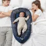 Baby spædbarns lounger 100% bomuld blød nyfødt rede sovende med