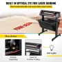 Vinyl Cutter, 720mm Vinyl Plotter, LED Screen Plotter Cutter, Semi-Automatical Built-in Optical Eye, Compatible with SignCut Sof