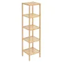 5-Tier Bathroom Standing Shelf, Narrow Shelving Unit, Display Storage Rack Organizer, Freestanding Flower Plant Stand, Multifunc