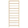 6-Tier Bamboo Shelf, Open Wood Bookshelf, Display Storage Rack Organizer, Freestanding Flower Plant Stand, Multifunctional Bambo
