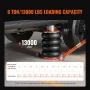 Air Jack, 6 Ton/13000 lbs, 2-5 S Pneumatic Lifting Jack with Heightened Column & Adjustable Handle, Easy-to-Lift & Space-Saving 