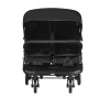 Double Stroller, Side x Side, Foldable Lightweight Twin Stroller with Tandem Seating, Adjustable Footrest/Rotating Handle, Wrap-