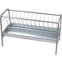 Livestock Hay Feeder, 2 in 1 Grain & Hay Feeder, 80-Gallon Capacity Pasture Feeder, 59" Long Goat Hay Feeder with Deeper Feeding