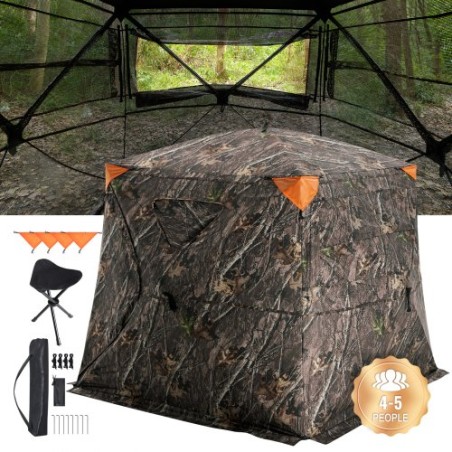 Jagtblind 270 ° Se gennem jorden blind envejsnet for 4-5 person