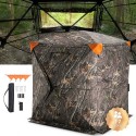 Hunting Blind 270Â° See Through Ground Blind One-Way Mesh for 1-2 Person