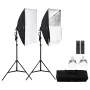 Softbox Lighting Kit 20 i x 28 i 45W 3000-6500k LED-pærer til