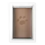 Pet Door, 9.29" x 13.19" Metal Frame with Lock and 3-Flap System, Weatherproof Doggy Door, Easy to Install in Interior or Exteri