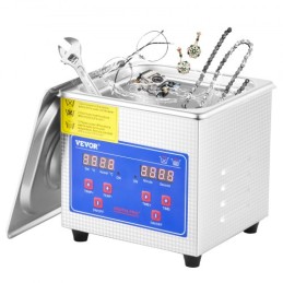 1.3L Ultrasonic Cleaner Machine Rustfrit stål Ultrasonic Cleaning Machine Digital Heater Timer Smykker Rengøring til