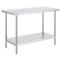 Stainless Steel Work Prep Table Commercial Worktable Food Prep 24x48x34in