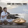 Handpan Drum 55.9 cm 10 Notes D Minor Hand Drum Instrument with Mallet