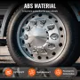 Rear Front Axle Wheel Covers, Spiked Axle Cover for Semi Truck, ABS Rust-Resistant Lug Nut Covers, Universal Fit, Installation T