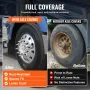 Rear Front Axle Wheel Covers, Spiked Axle Cover for Semi Truck, ABS Rust-Resistant Lug Nut Covers, Universal Fit, Installation T