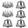 Rear Front Axle Wheel Covers, Spiked Axle Cover for Semi Truck, ABS Rust-Resistant Lug Nut Covers, Universal Fit, Installation T