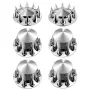 Bag- og forakselovertræk Combo Kit Abs Lug Nut Covers med