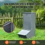 Hog Feeder, 2.2 Bushel Capacity, Single Door Pig Feeder, Heavy Duty Steel Piglets Feeder, Multipurpose Trough Creep Feeder, Outd