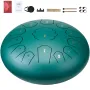 Steel Tongue Drum, 12 in & 13 Notes, C Major Steel Drum for Outside Garden, with 2 Mallets & Carry Bag, Hand Pan Drum Percussion
