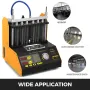 CT200 Fuel Injector Cleaner Tester, 4/6 Cylinder ultrasonic injector cleaner Injector Cleaner and Tester 220V
