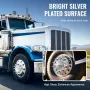 Front Axle Wheel Covers, Spiked Axle Cover for Semi Truck, ABS Electroplate Rust-Resistant Lug Nut Covers, Universal Fit, Instal