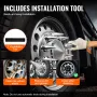 Front Axle Wheel Covers, Spiked Axle Cover for Semi Truck, ABS Electroplate Rust-Resistant Lug Nut Covers, Universal Fit, Instal