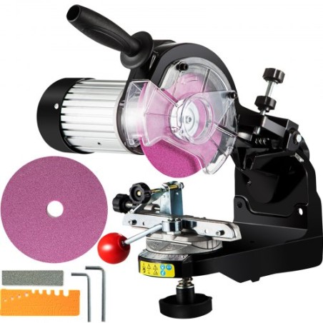 Professional 230V Electric Chainsaw Blade Sharpener 230W Electric Bench Top Chainsaw Blade Chain Sharpener 145mm Grinder with