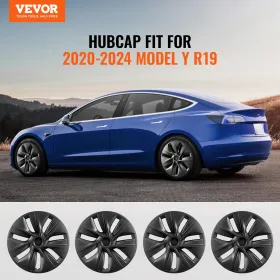 19" Wheel Rim Cover for 2020-2023 Model Y Hubcap with Valve Nozzle Hole