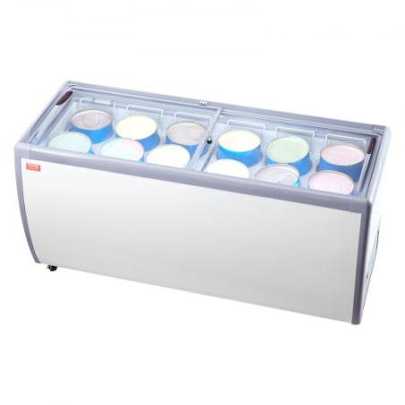 567 L Kommerciel is Display Case Gelato Dipping Freezer Cabinet