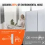 2ft Room Divider 3 Panels Pet Polyester SoundProof Privacy