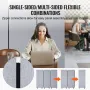 2ft Room Divider 3 Panels Pet Polyester SoundProof Privacy